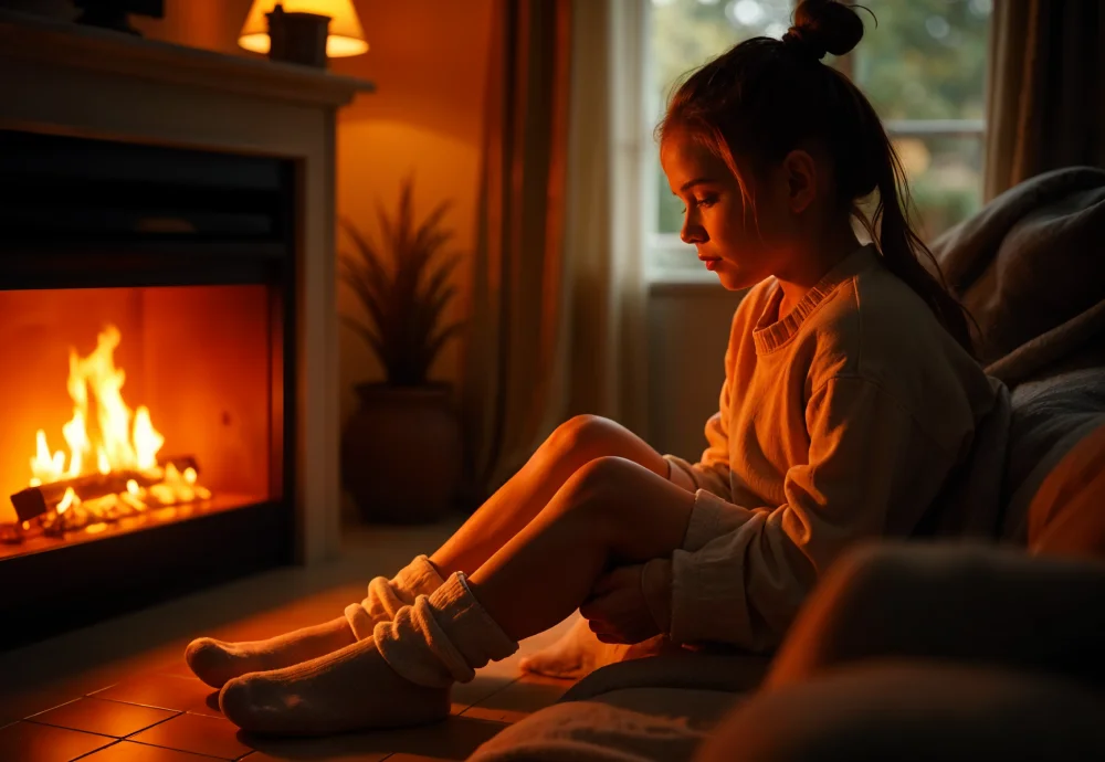 electric heater that looks like a fireplace